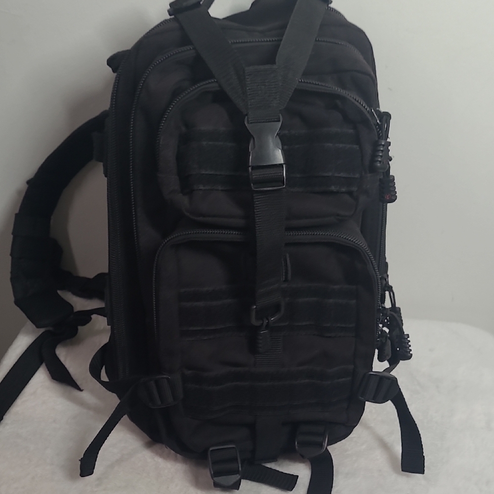 Black Tactical Backpack with MOLLE System - Picture 13 of 13
